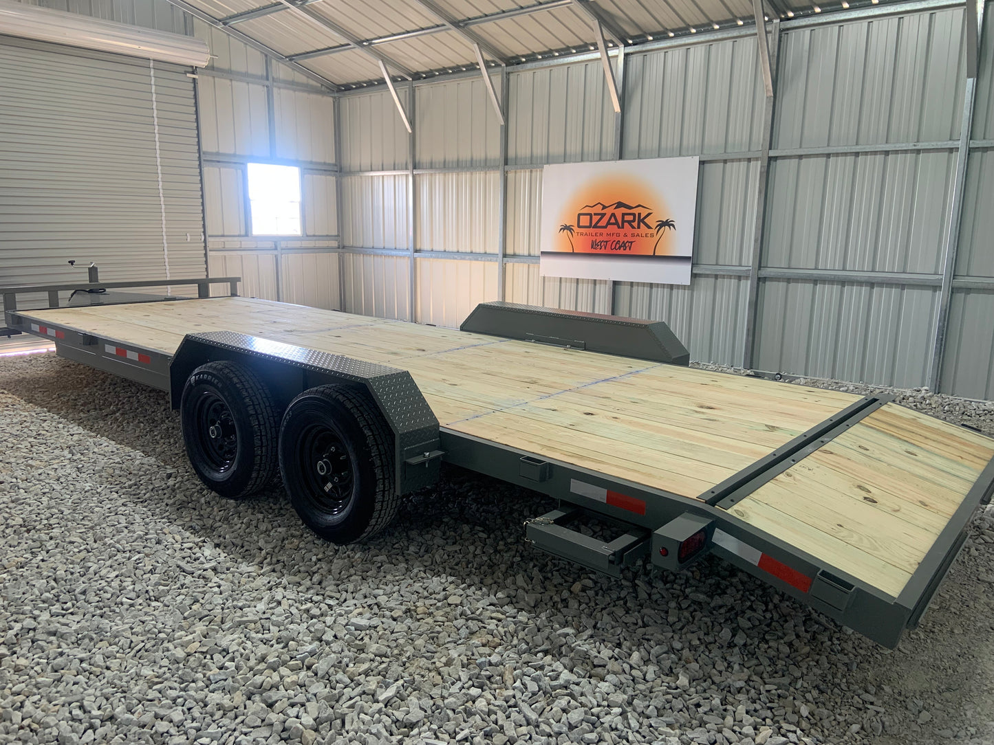 2025 Ozark 82x22 10k Equipment/ Car Trailer #21527